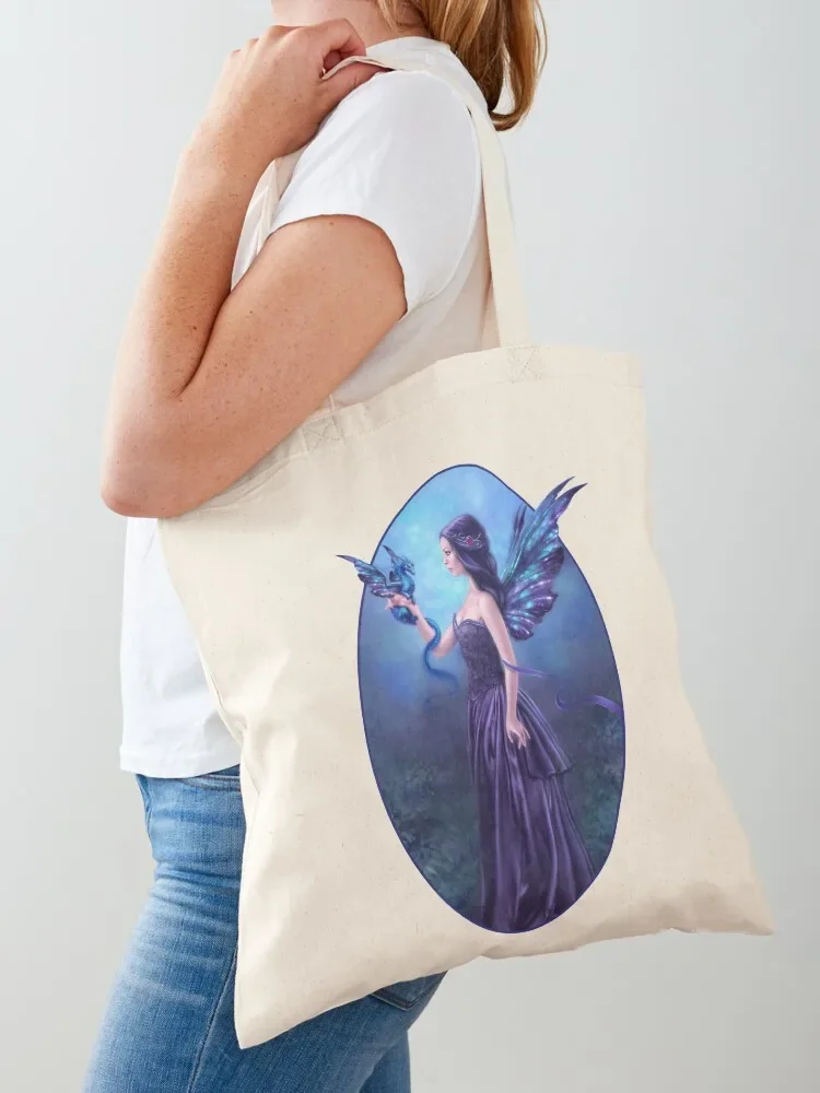 Iridescent Fairy & Dragon Tote Bag Customizable tote bag Women's bags Handbags sac pour femme Tote Bag