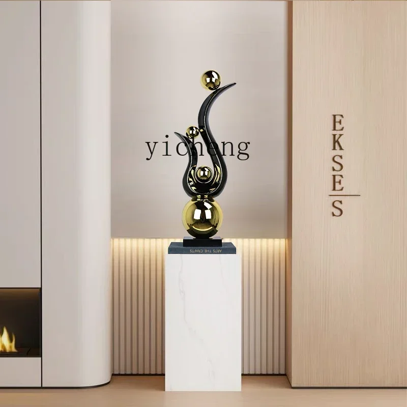 FF light luxury model room creative abstract entrance ornament next to the high-end sense of decoration