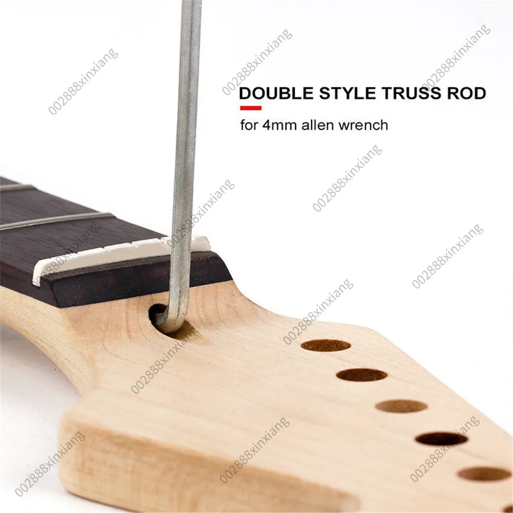 for ST Style 6 String 22 Fret Canadian Maple Guitar Neck Rosewood Fretboard Matte Finish Guitar Replacement Parts