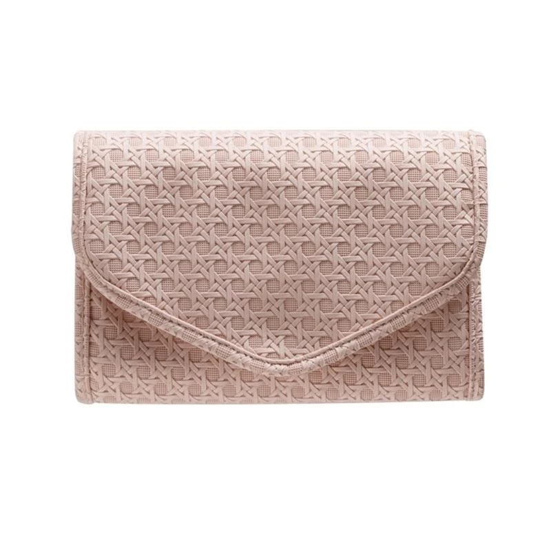 HX6F Versatile Jewelry Case Roll Portable Storage Box for Necklaces/Earrings/Rings/Bracelet/Watch Foldable Travel
