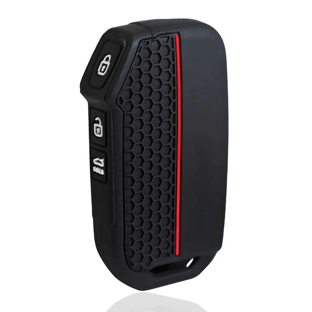 غطاء حافظة مفتاح السيارة عن بعد من السيليكون لكيا سبورتاج 2023 لكيا راي سورينتو سول تيلورايد سيراتو 2020 K5 K8 2022 حامي فوب #4