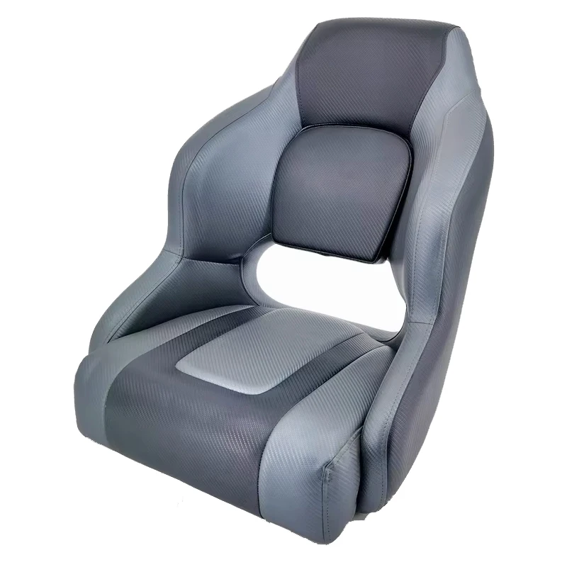 

Genuine Marine Premium High Back Seat Marine Seating Pontoon Boat Fishing Boat Captain Seat
