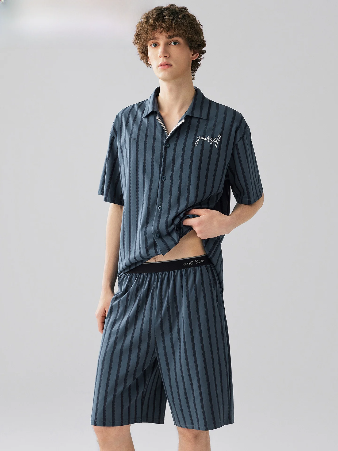 camison-informal-americano-para-hombre-verano-nuevo-algodon-puro-manga-corta-conjunto-de-ropa-delgada-para-el-hogar-caja-de-regalo
