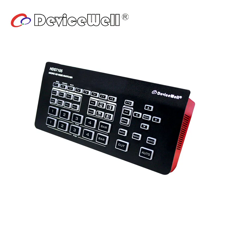 HDS7105 5-CH HD Video Streaming DeviceWell Video Radio & TV Live Production Broadcasting Switcher