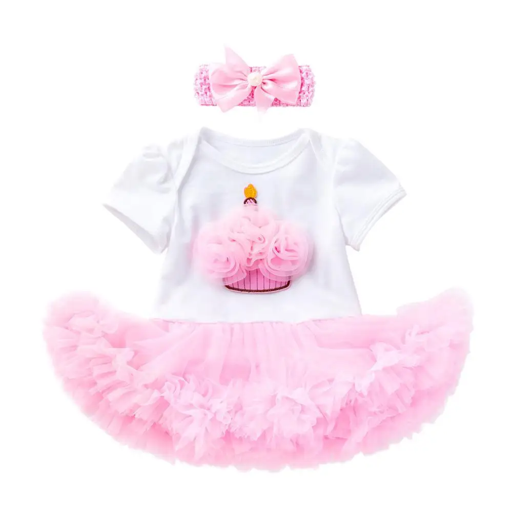 Pink Cake Skirt Set For 18 Inch Girl Doll Costume Accessories Fashion Cute Party Dress For 55 Cm Baby Little Girl Doll Clothes