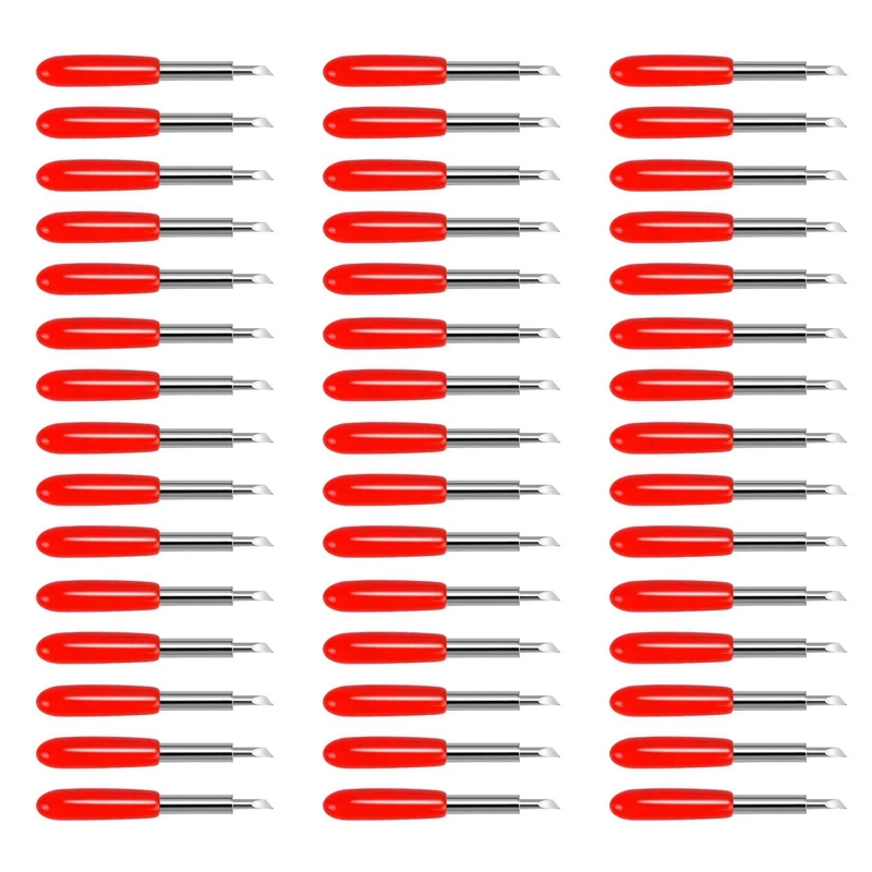 A47U 50PCS Replacement Cutting Blades for Cricut Explore Air 2 /Air 3/Maker Expression, 45 Degree Standard Fine Point Blades