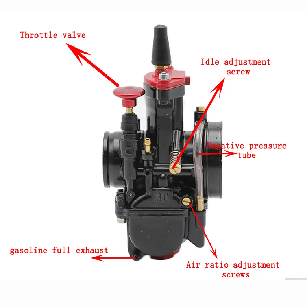 ZSDTRP 4T Engine 21 24 26 28 30 32 34mm PWK Maikuni Carburetor Used at Off-Road Motor Motocross Scooter 50-350cc Motors