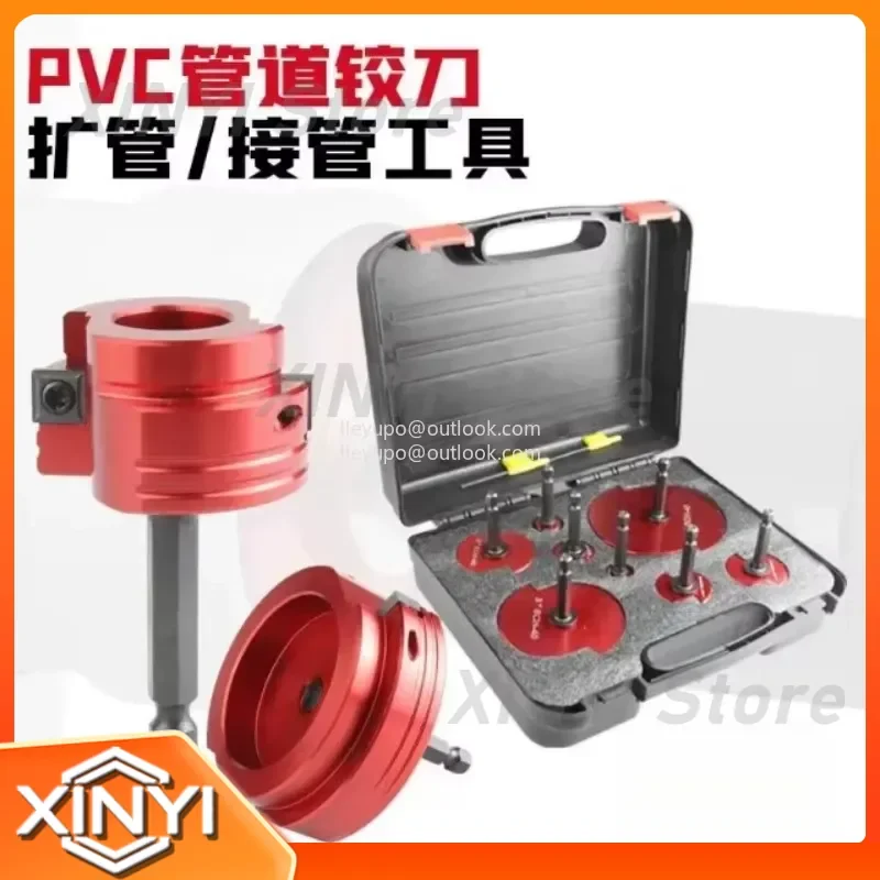 8 Pcs PVC Pipe Reamer Connector Tool Expanding Knife Set for Plumbing Pipe Deburring and Chamfering Repair Tools