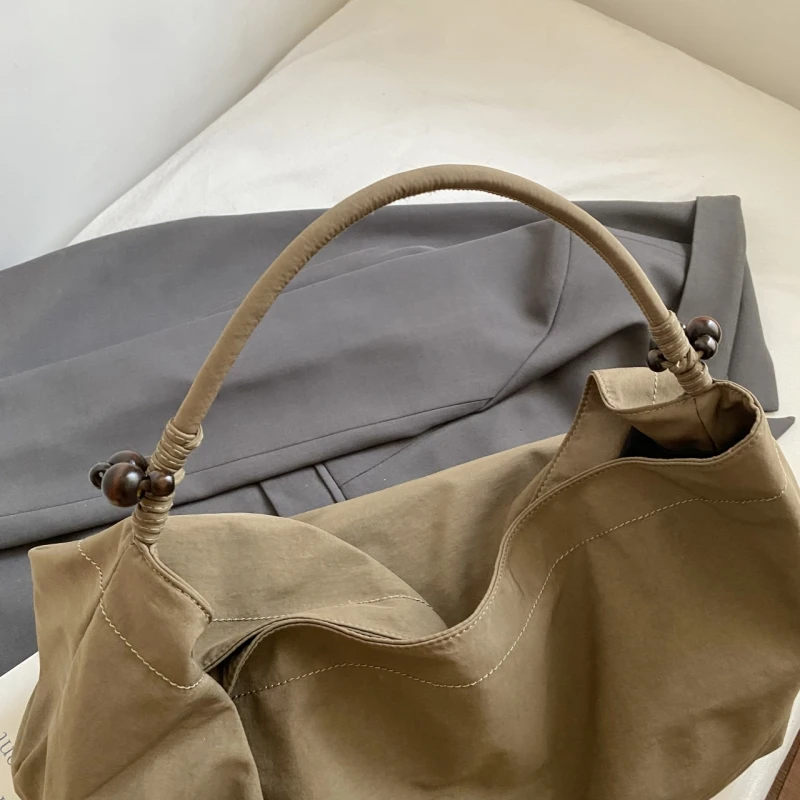 Oversized Shopper Tote Bags For Women Nylon Fabric Lightweight Large Capacity Shoulder Hobo Bag Casual Street Commute Handbags