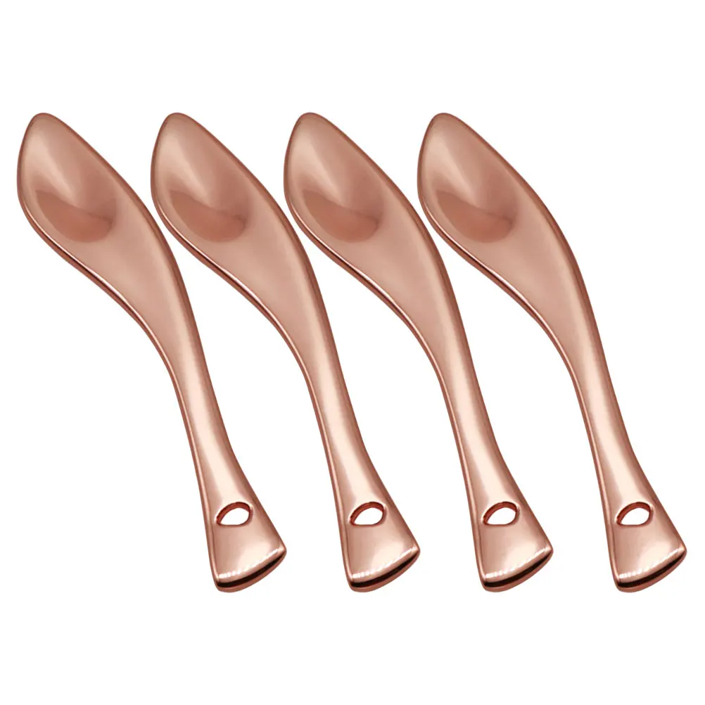 

4Pcs Facial Cream Spoons Metal Eye Cream Applicator Scoop Tools Sub Package Makeup Spoon Tool Makeup Spoons Tool
