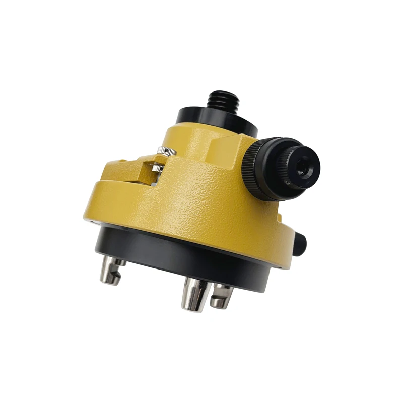 

5/8"x11 Mount Yellow Rotating Adapter for Prisms GPS Surveying With Optical Plummet