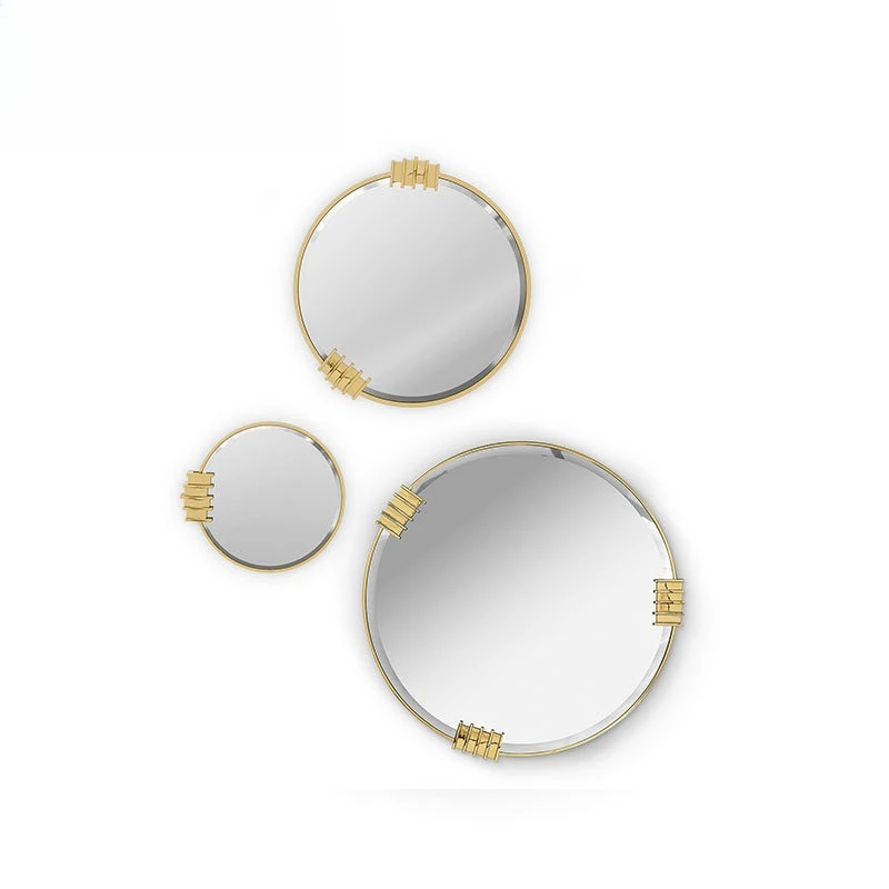 Full copper frame bathroom mirror