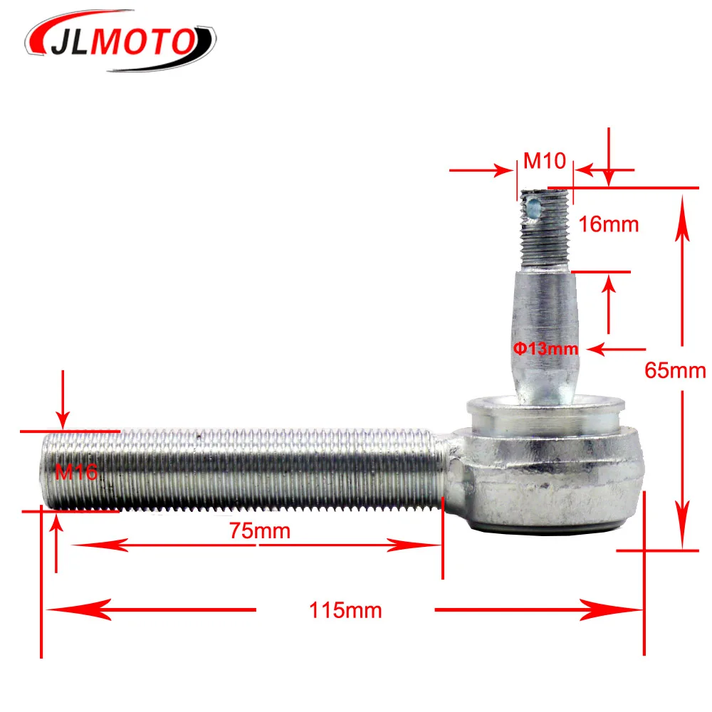 M10-M16 75mm Adjustable Conical Ball Joint Kit Fit For 150cc 50cc 49cc 110cc 200cc Electric ATV UTV Buggy Quad Bike Parts