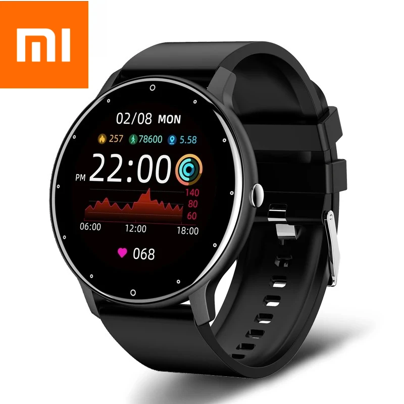 

Xiaomi 2025 Смарт-часы для мужчин с полным сенсорным экраном, спортивные часы для фитнеса, IP67, водонепроницаемые, Bluetooth для Android, ios, умные часы для мужчин + коробка