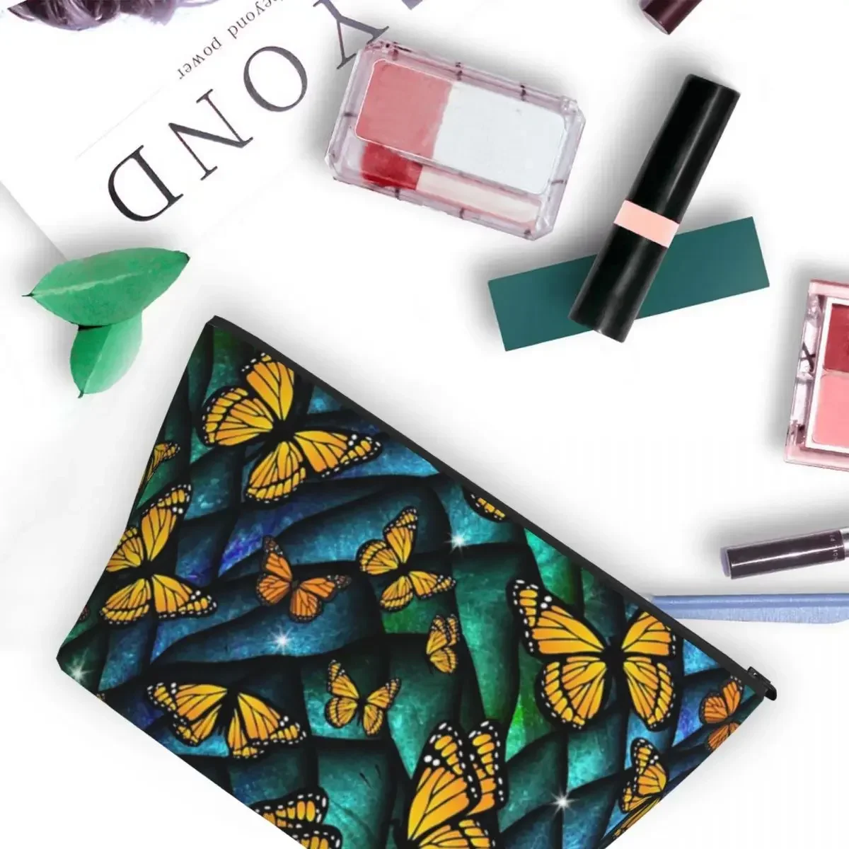 Fantasy Butterfly Dragon! Women Cosmetic Bag Travel Makeup Organizer Pouch Toiletry Storage Dopp Kit Case