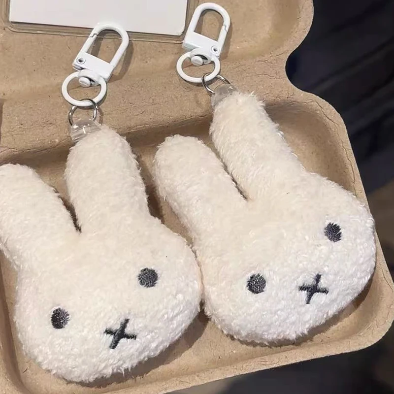 Miffy Cute Doll Keychain Cartoon Figure Bags Charm Fashion Hanging Ornament Gift for Matching Backpack Decoration Present Toys