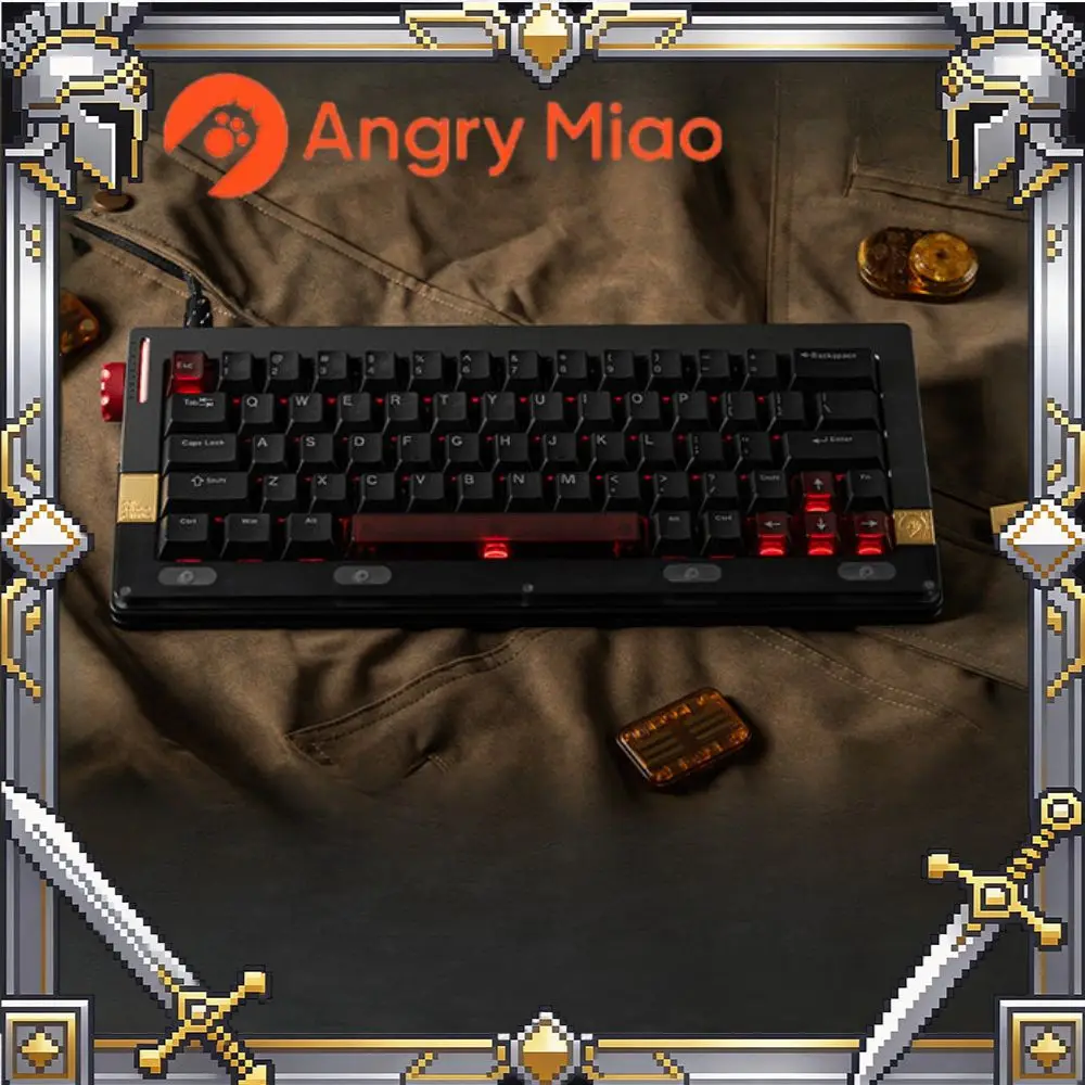 

Angry Miao Retro63RT Magnetic Keyboard CNC Aluminum Alloy RT0.005mm 0.125MS Low latency RGB Single-Mode Wired Gaming Keyboard