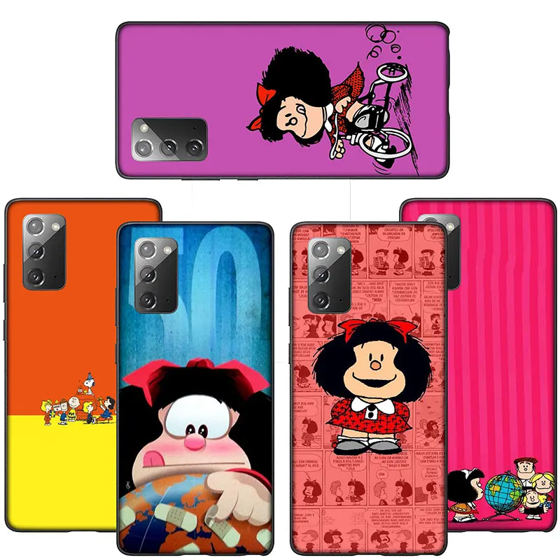 SO107 M-Mafalda Cover Phone Case for Samsung Galaxy A41 A42 A71 A72 A73 J2 J4 J5 J6 J7 J8 A6 A7 A8 A9 Plus 2018 Prime Pro Core