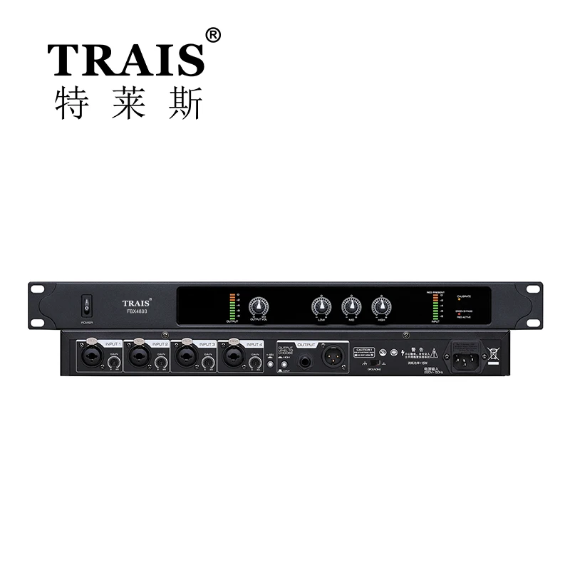 Trais Audio Factory Direct Selling FBX4800 Professional KTV Sound System Conference Feedback Destroyer Feedback Suppressor