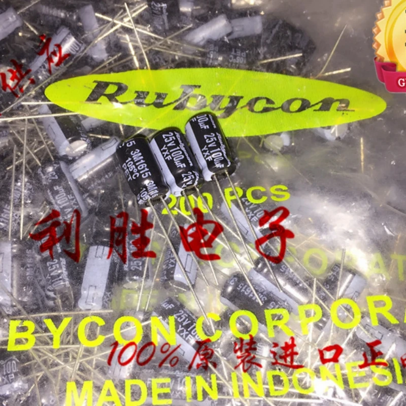 

20PCS 100UF 25V capacitor 25V 100UF high-frequency low resistance