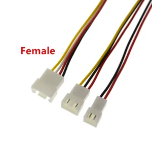 Bilashmart JST Connector Micro XH2.54 3Pin 4Pin Plug Jack Wire Connector Pitch 2.54mm 26AWG 20CM 3/4P Male Female Plug Socket Cable Adapter