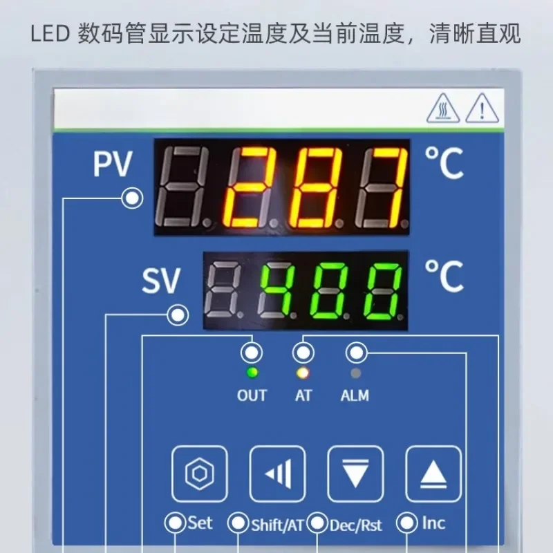 Laboratory high temperature digital display split resistance furnace heat treatment ceramic quenching furnace