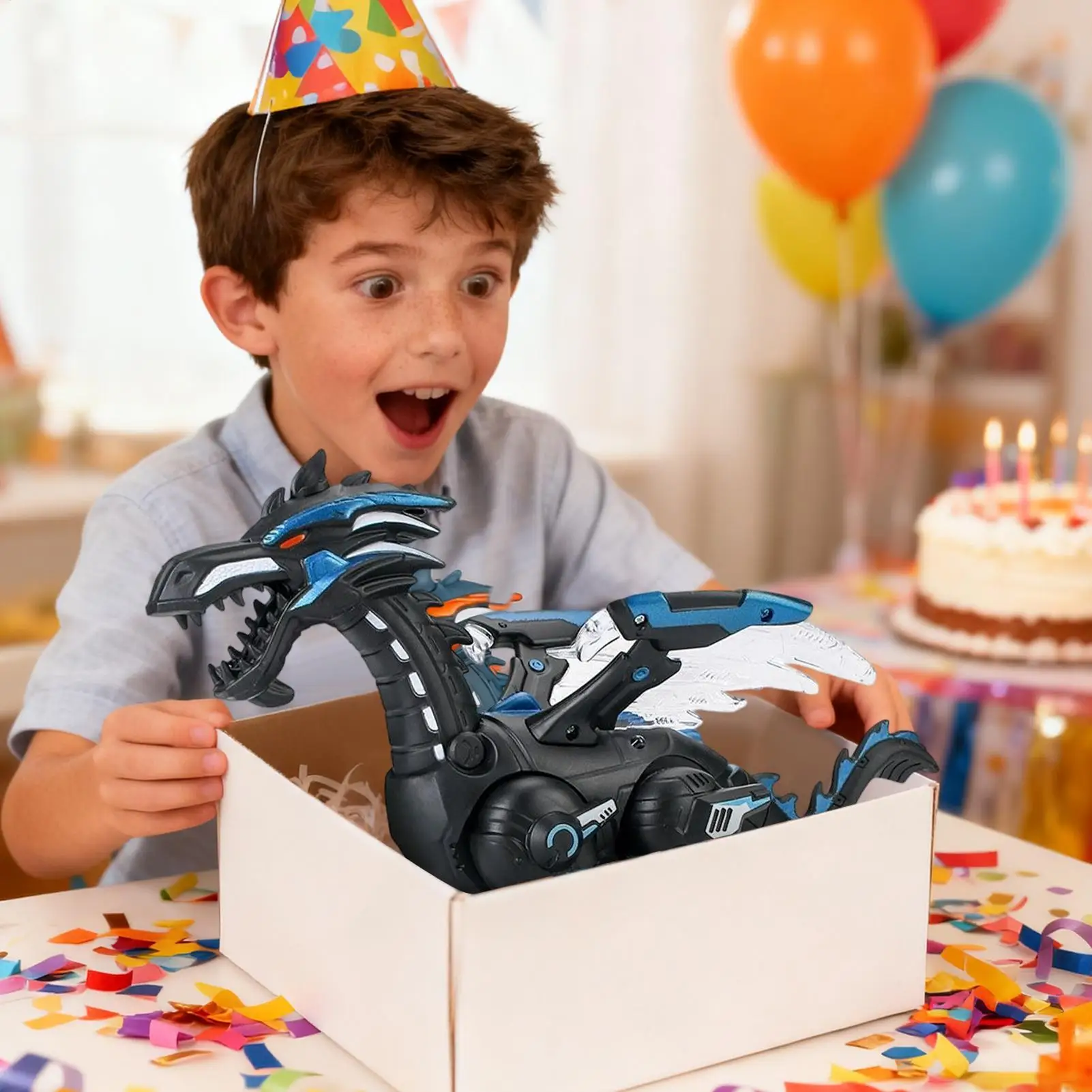 ของเล่นไดโนเสาร์พ่นน้ำขนาดใหญ่พิเศษ ของเล่นจำลองสัตว์เดินได้ ไดโนเสาร์พ่นน้ำ ไทแรนโนซอรัส เร็กซ์ ของขวัญวันเกิดสำหรับเด็กผู้ชาย