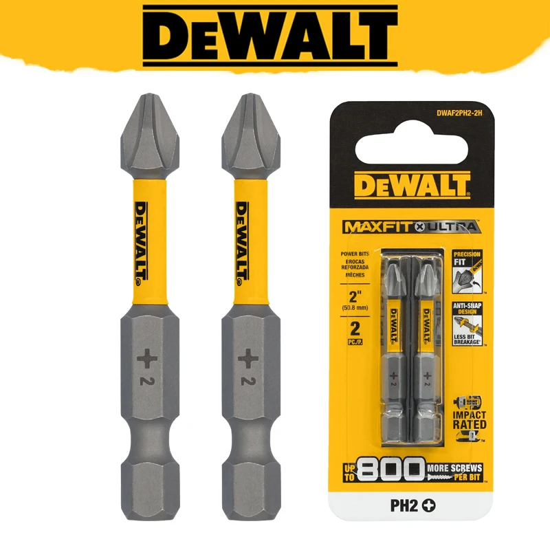 

DEWALT DWAF2PH2-2H Impact Drivers Max Fit 2.2 Inch Cross Slotted Bit 2 Units Power Tool Accessories