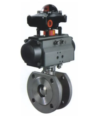 cheap high pressure stainless steel thin 50mm 25mm 1 inch air shut off actuated ball valve with pneumatic actuator