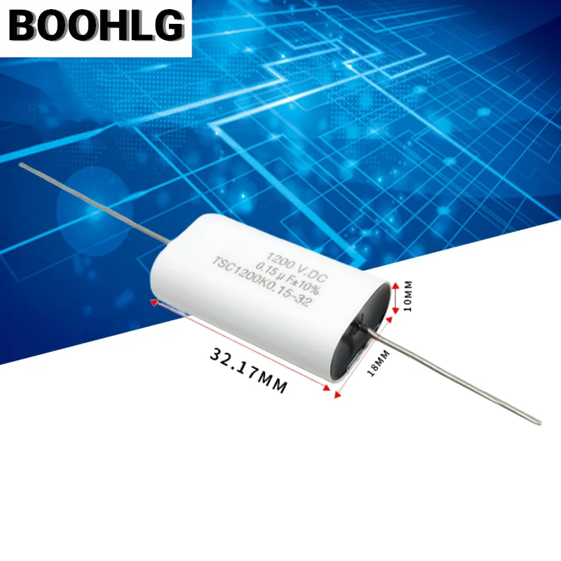 

Non inductive axial non inductive IGBT absorption capacitor 1200VDC 0.15UF 1200V154, high stability and low loss