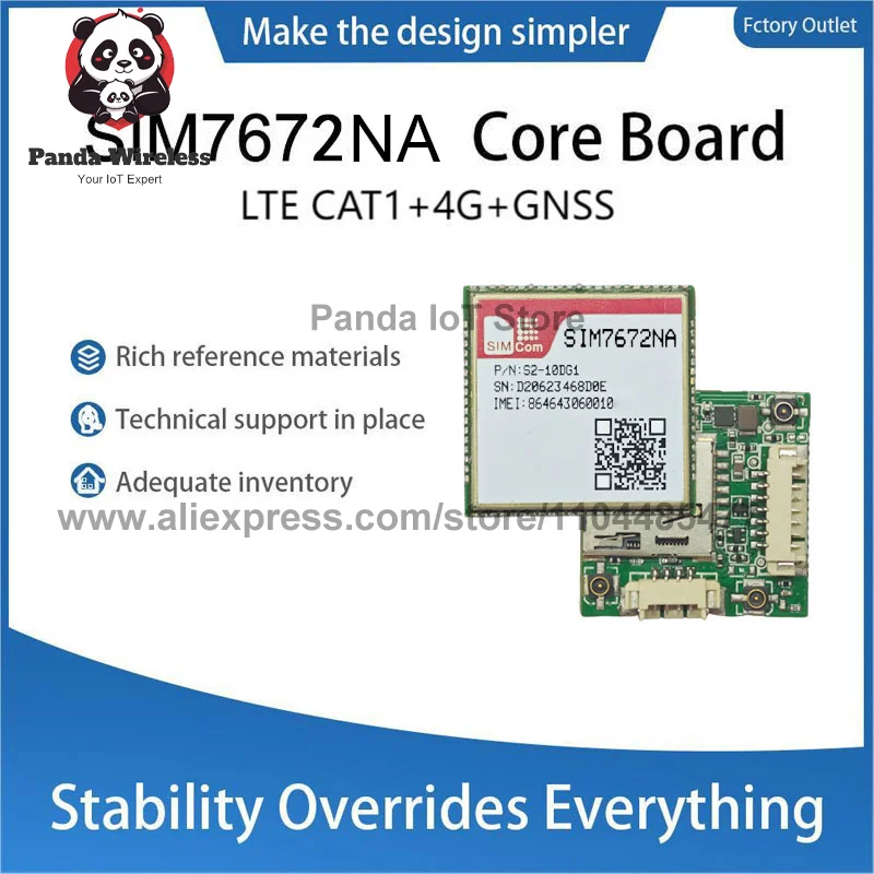 SIMcom SIM7672NA SIIM7672NA-MNGV SIM7672NA-LNGV Placa central CAT1 B2/B4/B5/B12/B13 Chip Qualcomm compatible con datos + GNSS (opcional)