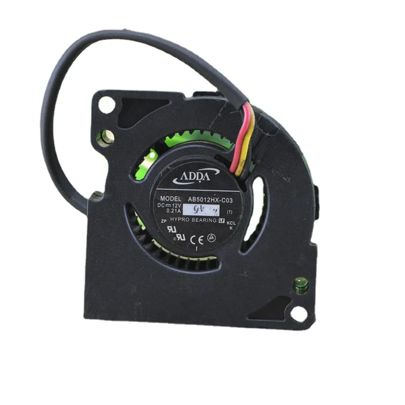 

New Fan For ADDA AB5012HX-C03 5020 12V 0.21A 5CM Mingji Projector Cooling Fan 50*50*20mm