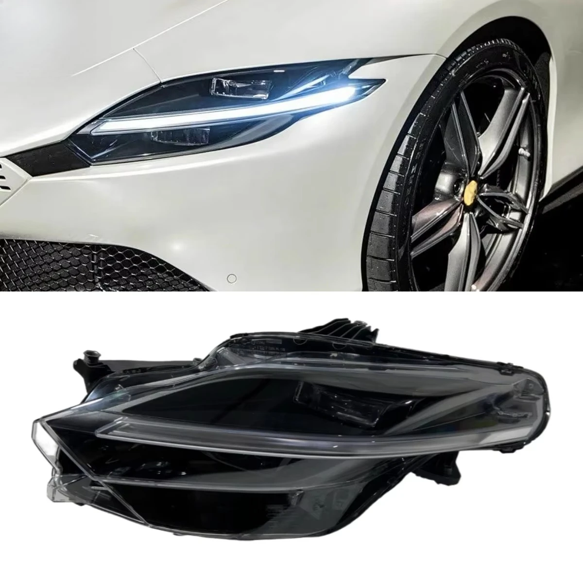 For ’Ferrari Roma Original Headlight Assembly 2020-2023 Ferrari Roma Spider Left and Right LED Headlamp LED DRL