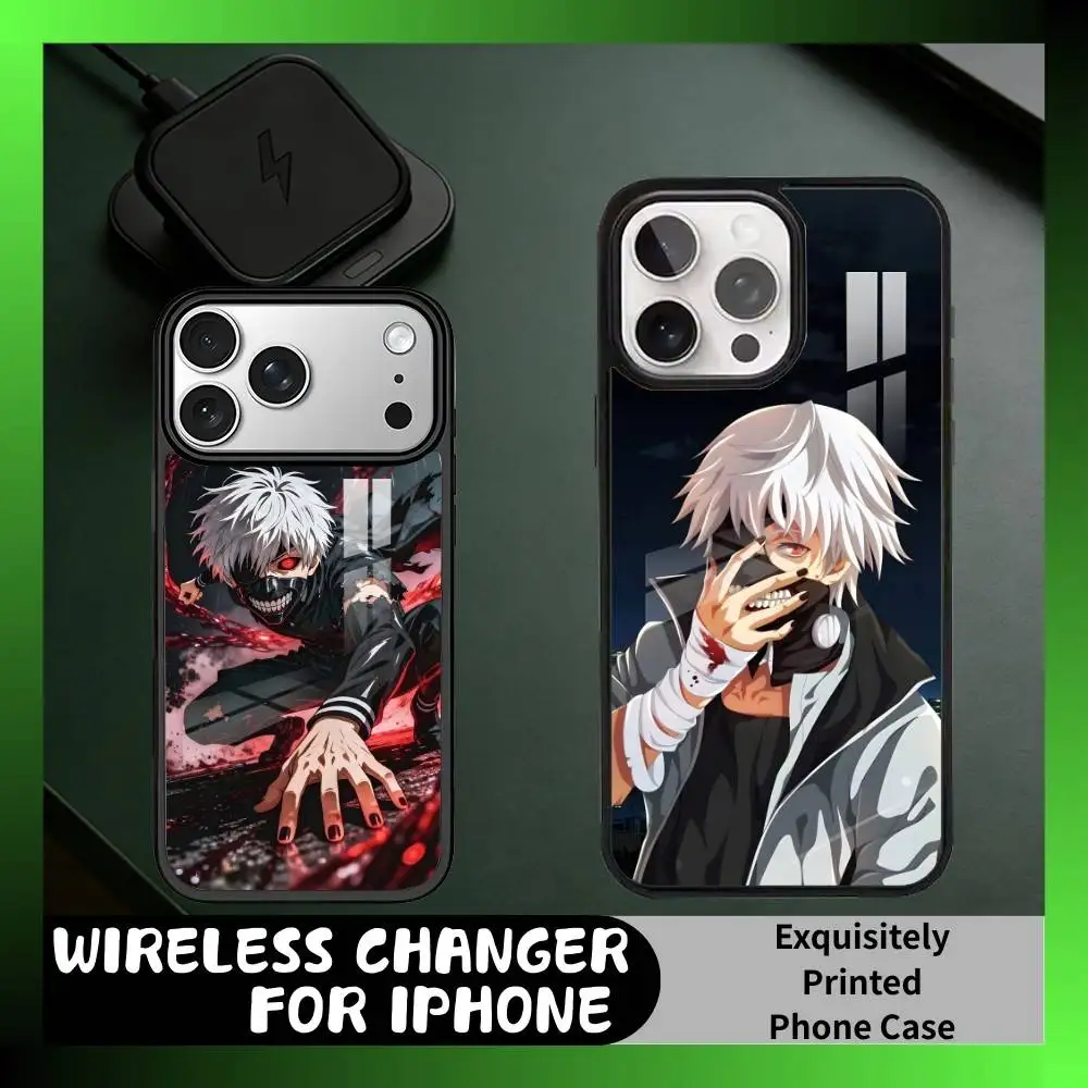 

Tokyo CCG K-Ken Anime K-Kaneki Phone Case For iPhone17,16,15,14,13 Plus,Pro Max Magnetic For Magsafe Wireless Charging