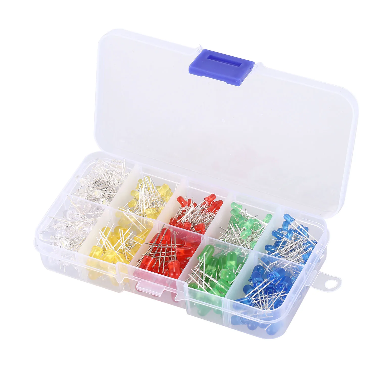 【CYBER MONDAY】200 pcs 3mm 5mm LED Light diode White Yellow Red blue Green Assortment Kit for