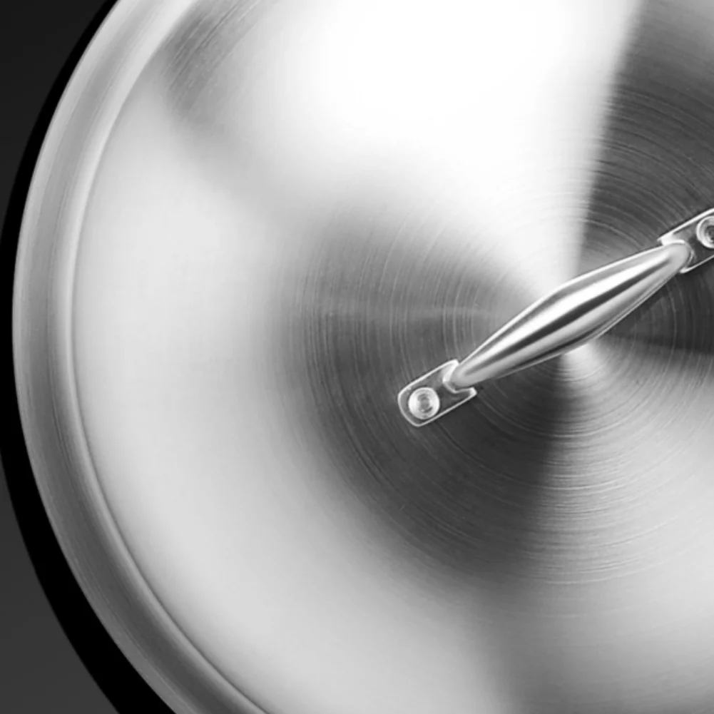 316 Stainless Steel Cookware Lid with Optimized Arch Height to Minimize Condensation Drip and Enhance Internal Cooking Dynamics