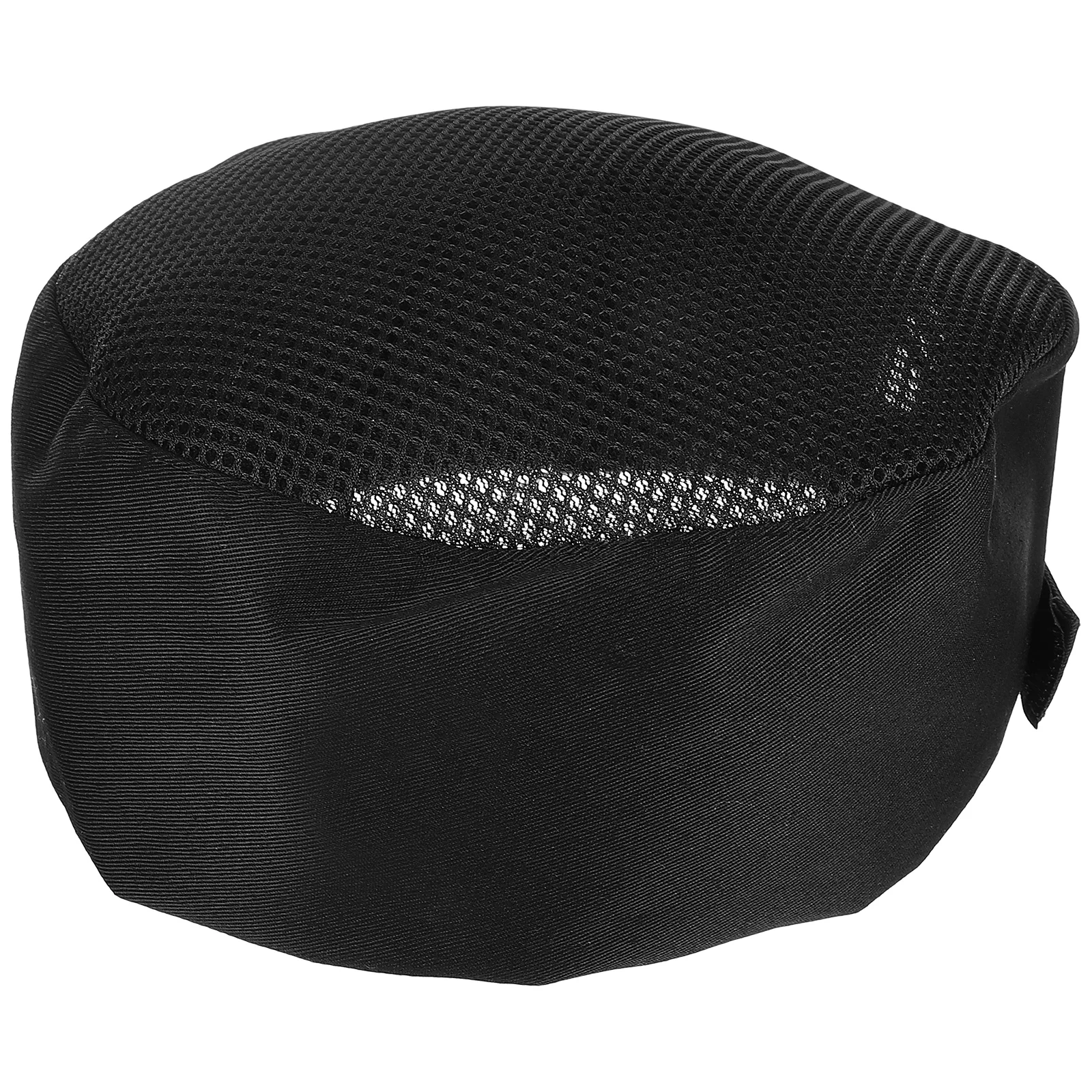 Gorro de Chef de malla negra, gorro de cocina transpirable para hombres y mujeres, uso en el tiempo, cafetería, restaurante, barbacoa, pastelería