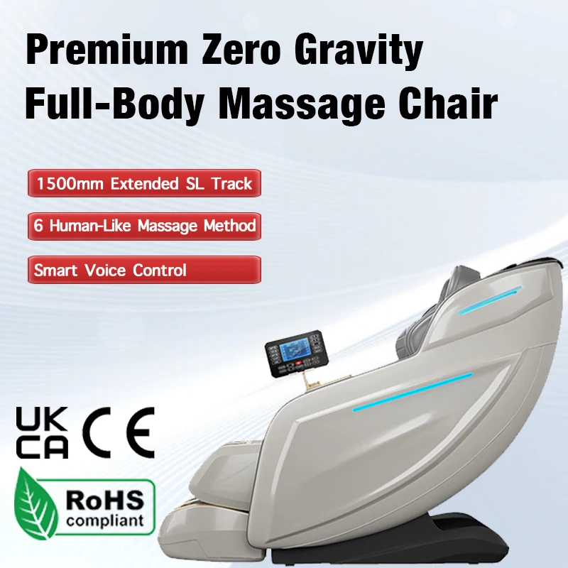 Stable Quality Luxury Flexible Super Long SL Track Massage Chair Zero Gravity Full Body Massage Equipment for Full Family Use