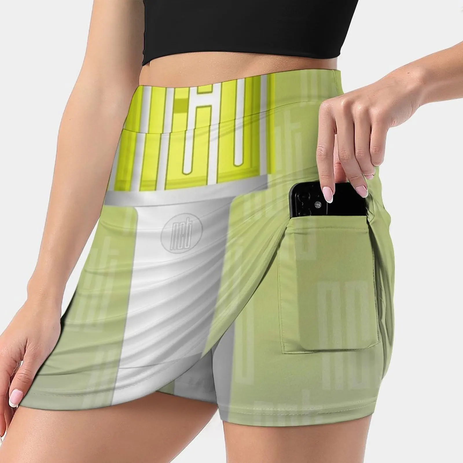 Kpop , Nct Lightstick , Nctzen Fandom Women's skirt Y2K Summer Clothes 2022 Kpop Style Trouser Skirt With Pocket Kpop Nct Nct