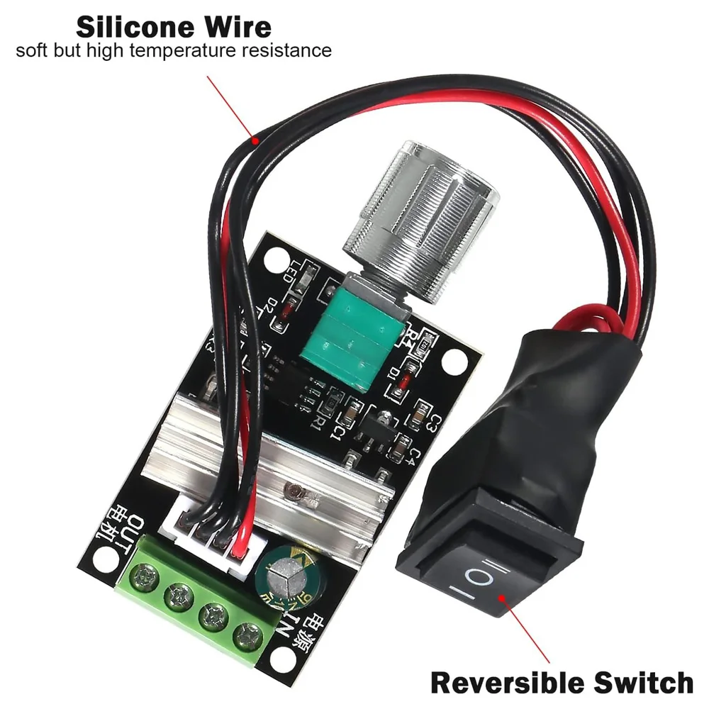 2/5 แพ็ค 6V 12V 24V 28V 3A 80W 1203BB DC Motor Speed Controller ความเร็ว PWM ปรับ REVERSIBLE มอเตอร์สวิทช์ย้อนกลับ
