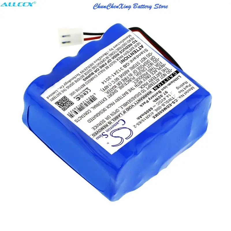 6800mAh Battery 4IXR19/65-2,TWSLB-006 for EDAN F6