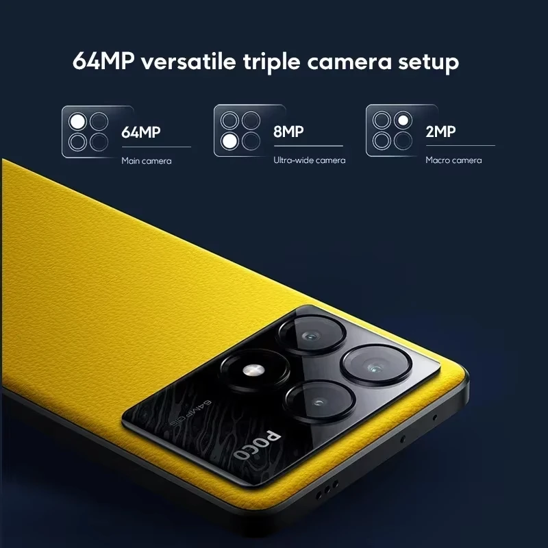 Xiaomi smartphone POCO X6 Pro 5G 512GB + 12GB NFC dimension 8300-Ultra Triple camera 64MP 67W 120Hz AMOLED DotDisplay screen