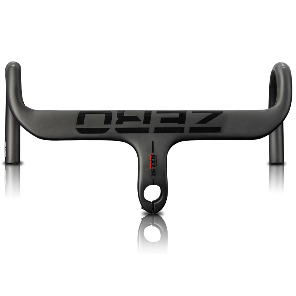 RXL SL Carbon Fahrradlenker 1-1/8" Integrierter Rennrad-Drop-Lenker mit Vorbau Interne Führung Rennradlenker