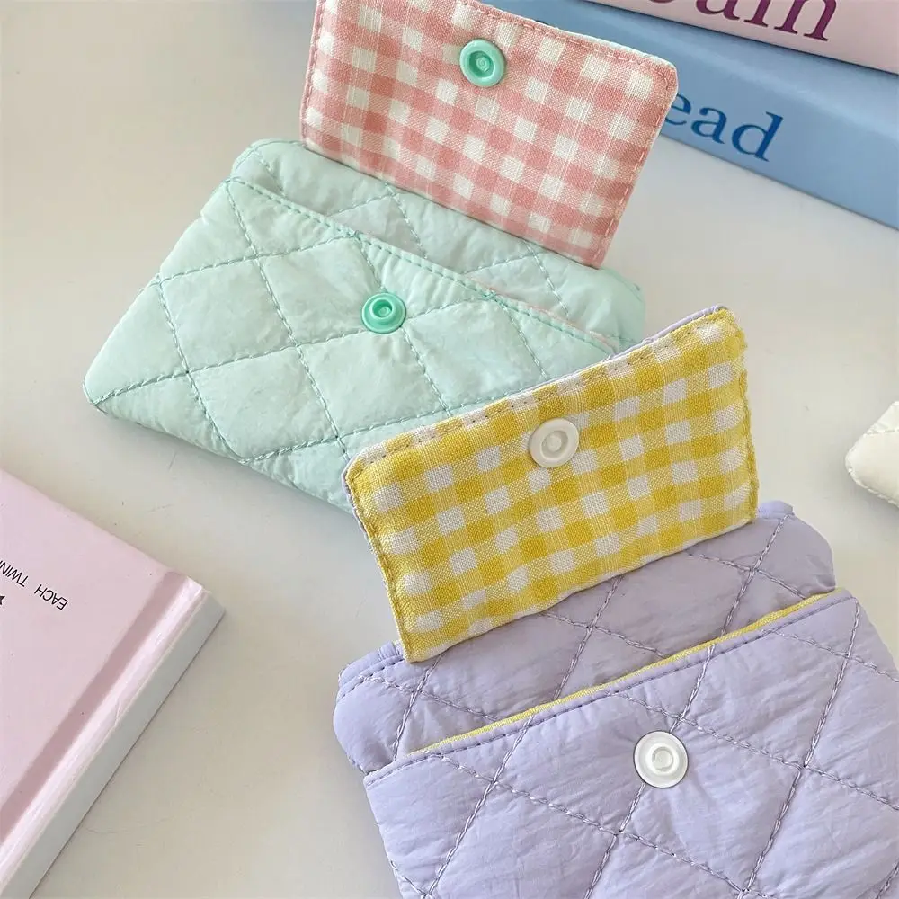 Multifunctional Mini Canvas Coin Purse Jewelry Packing Bag Card Holder Small Lipstick Bag Candy Color
