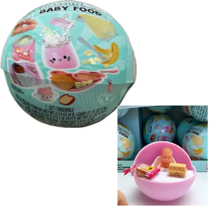 دمية مفاجأة جديدة MGA Miniverse Make It Mini Real BABY FOOD DIY لعبة كروية صنع هدية عيد للفتيات #1