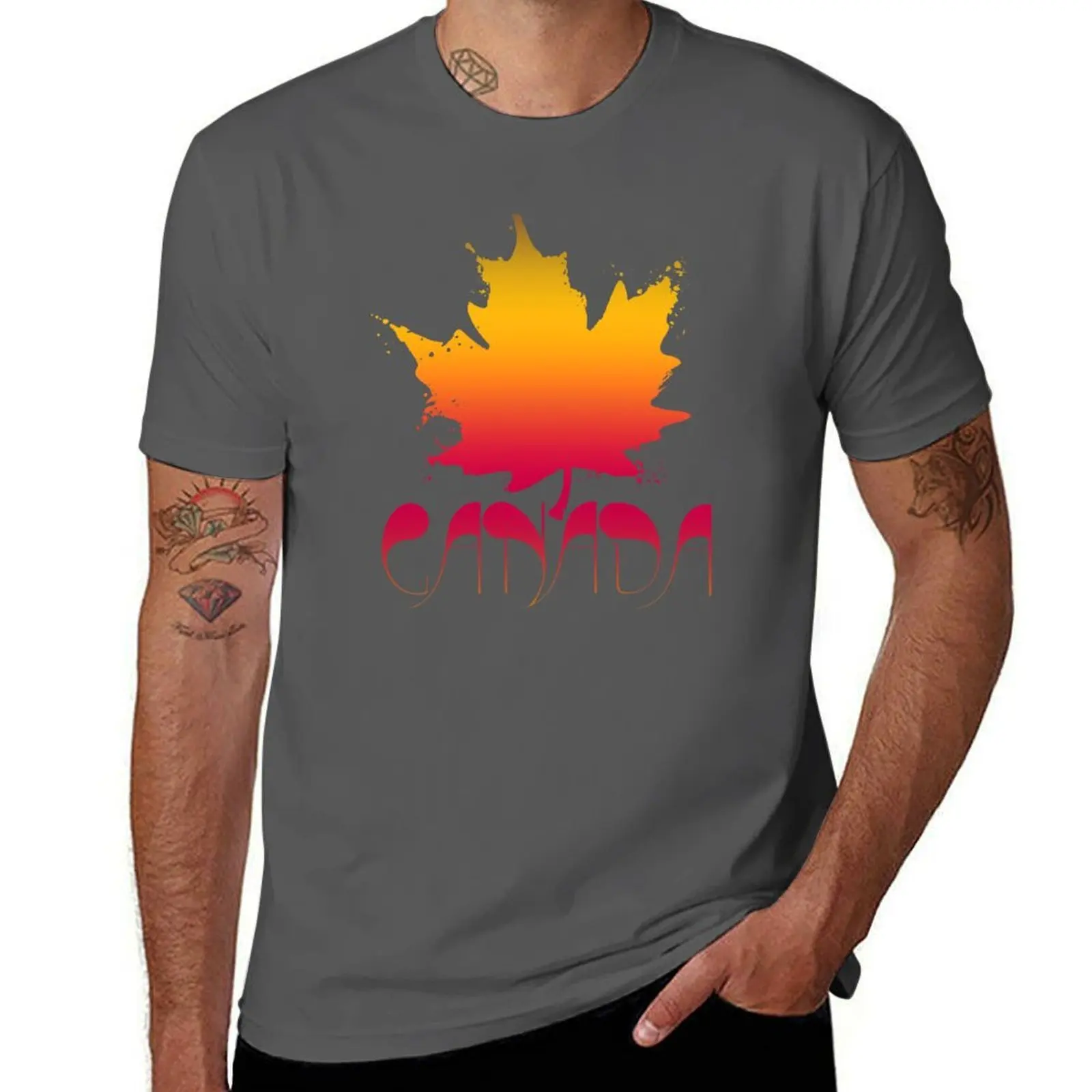

Canada Maple Leaf T-Shirt printed t shirts for man g man t shirts for men T-Shirt