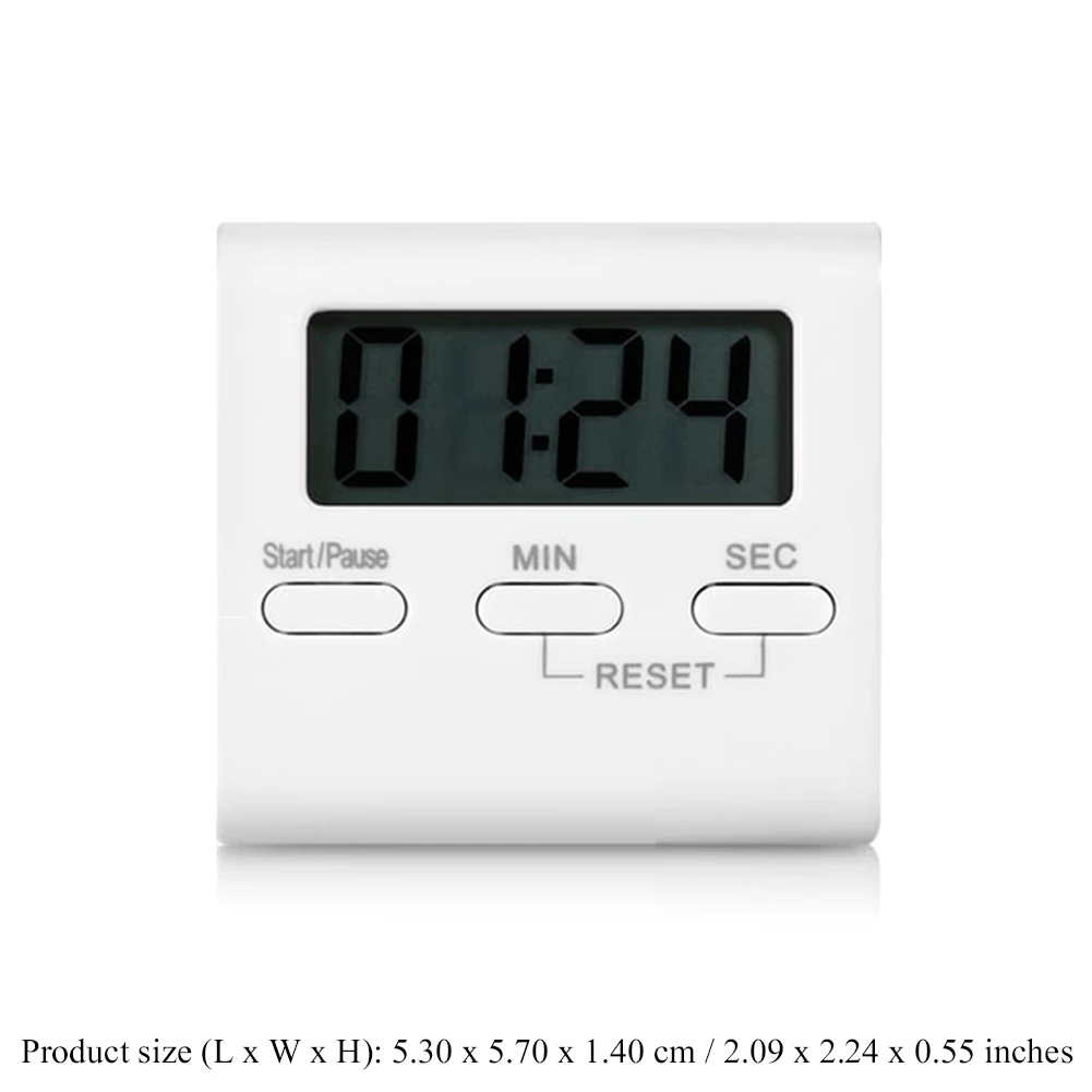 Kitchen Timer | Smart Digital Timer Stop Watch with LCD Display Loud Alarm | Visual Timer Productivi