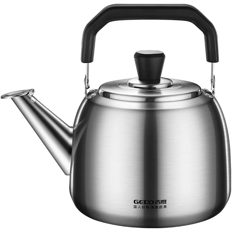 

LFGB Certification Pure 304 Stainless Steel Whistling Kettle Heat Proof Bakelite Handle Stovetop Kettle Family Kitchen Teakettle
