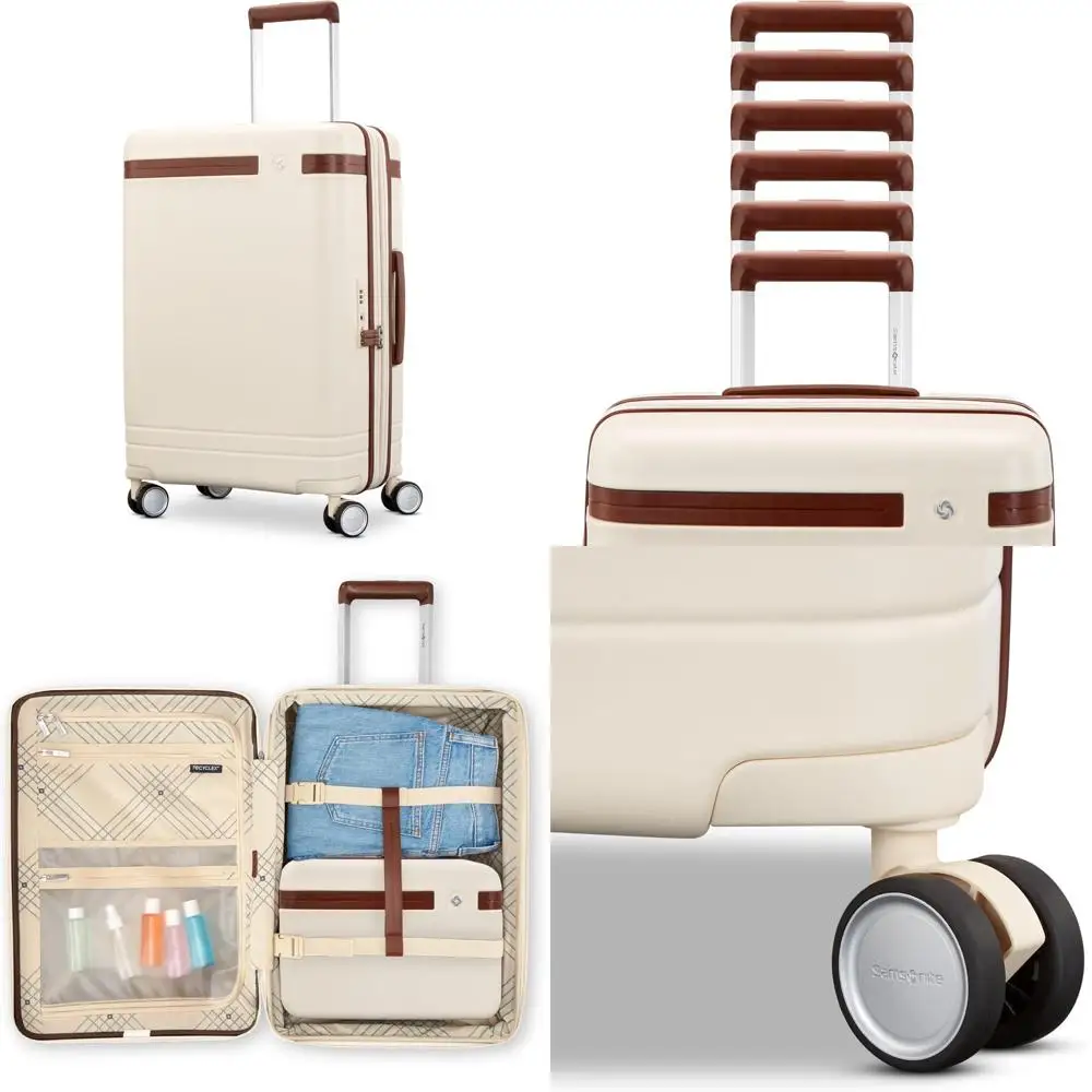 

Одобренная авиакомпанией 21-дюймовая ручная кладь с твердой поверхностью и 360° ° Спиннерные колеса и регулируемая ручка, прямоугольная высота ™ Особенность, путешествие