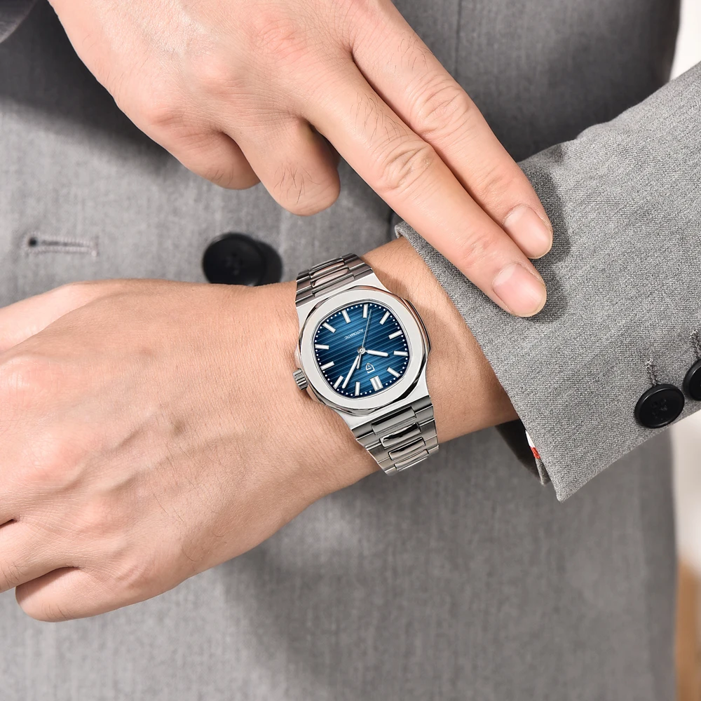 2026 جديد PAGANI تصميم ساعة رجالي العلامة التجارية الفاخرة الميكانيكية التلقائية الفاخرة AR الياقوت ساعة زجاجية للرجال 100 متر مقاوم للماء #5